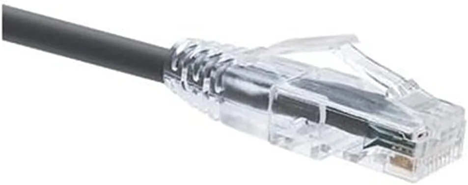 Oncore Clearfit CAT6 Patch Cable, Black, Snagless, 2FT