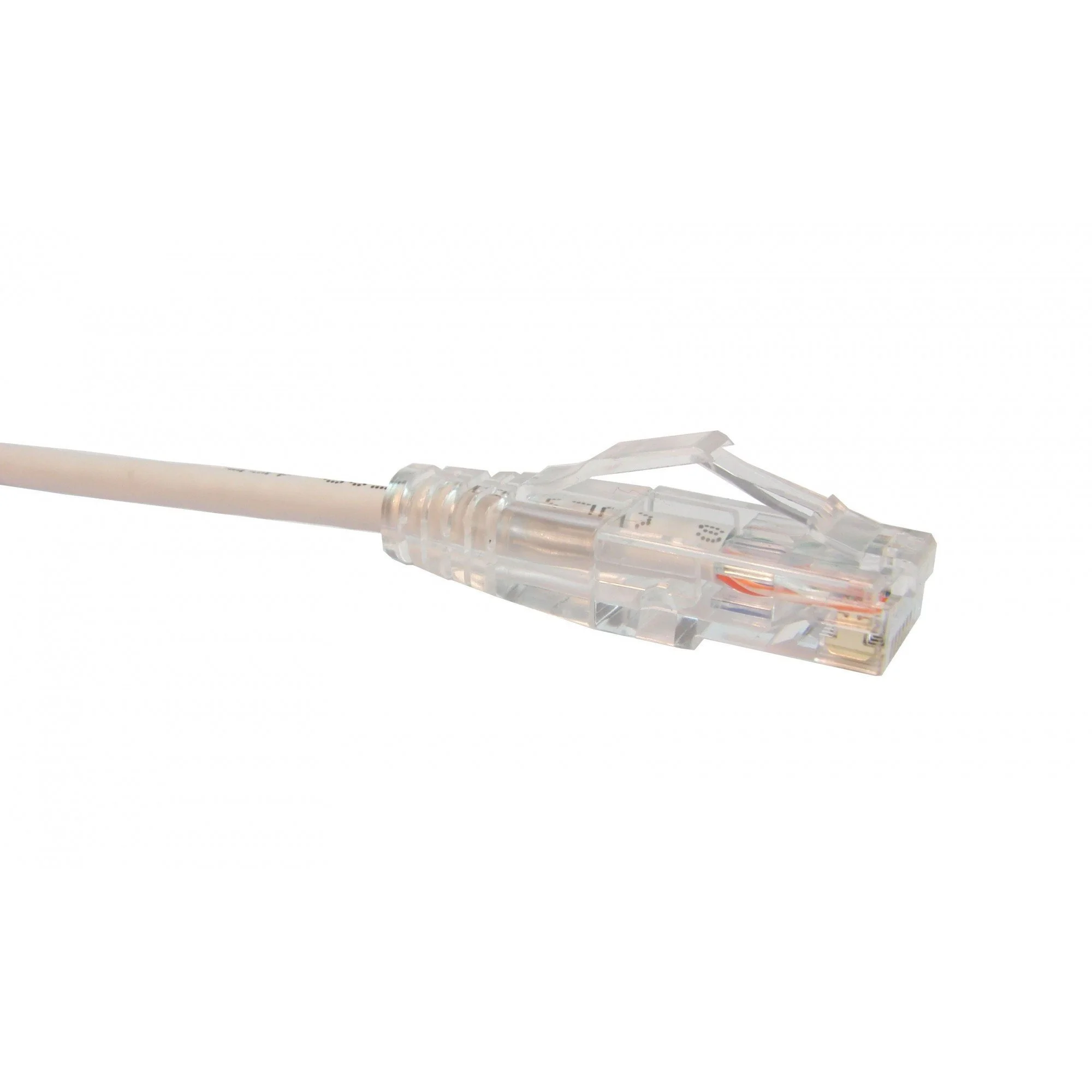 Unirise USA Clearfit Slim Cat6 Patch Cable, Snagless, White, 1ft CS6-01F-WHT