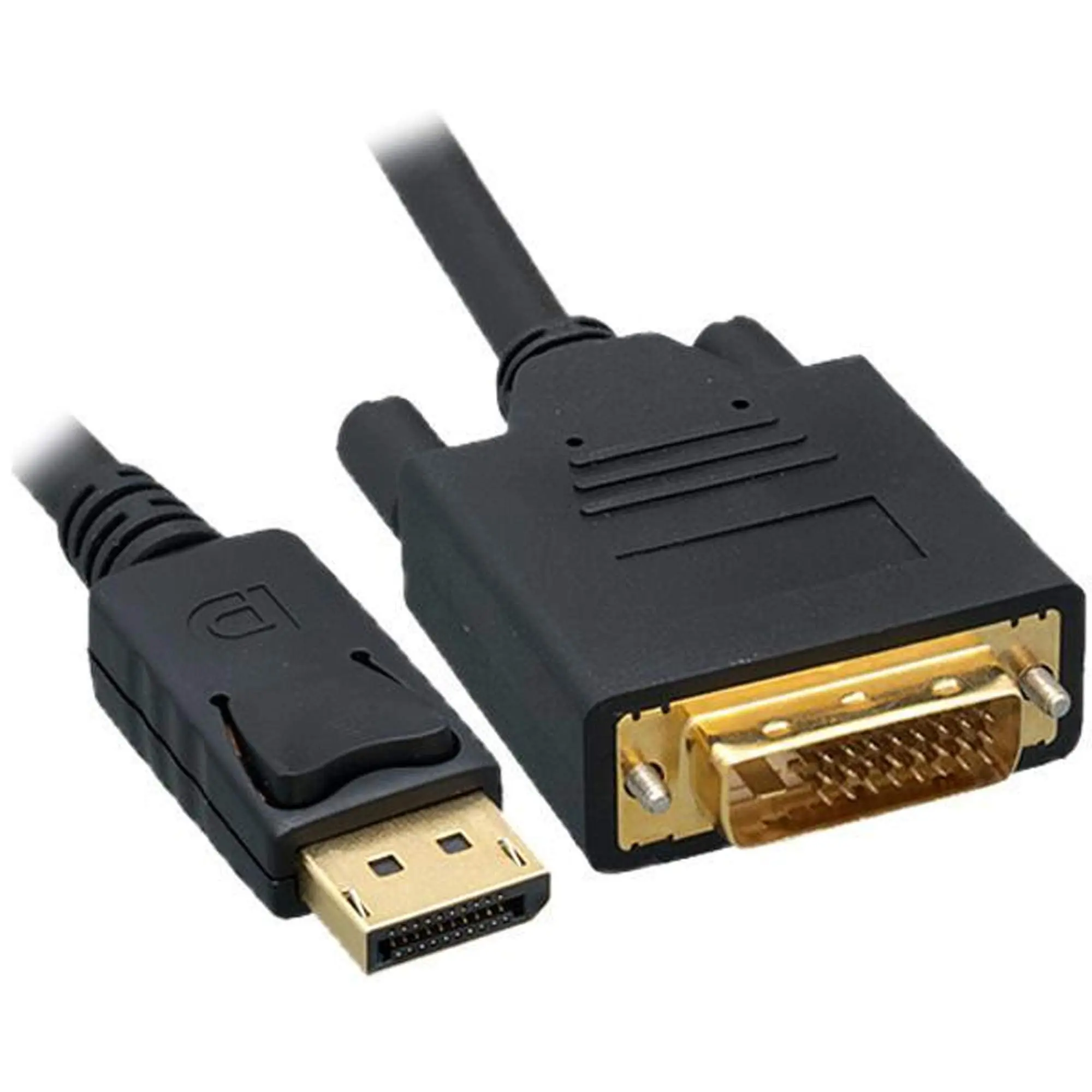 UNC Group - Display cable - dual link - DisplayPort (M) to DVI-D (M) - 3 ft - thumbscrews - black
