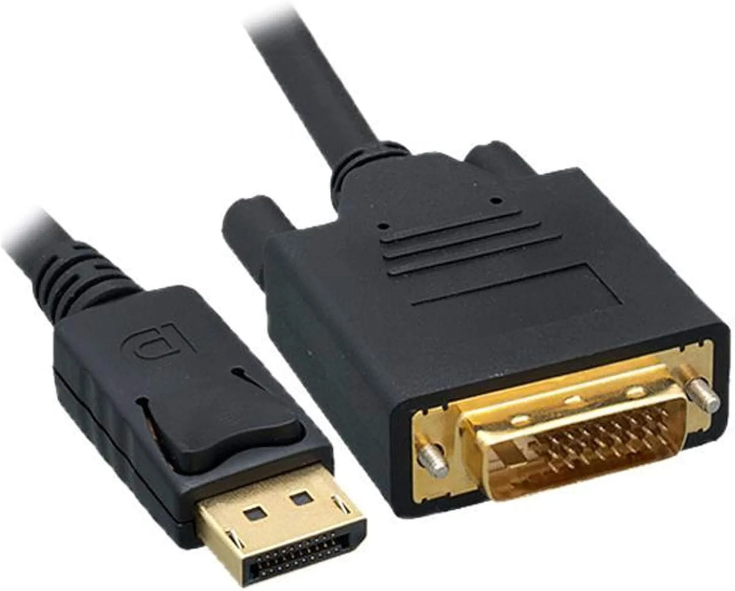 UNC Group - Display cable - dual link - DisplayPort (M) to DVI-D (M) - 3 ft - thumbscrews - black