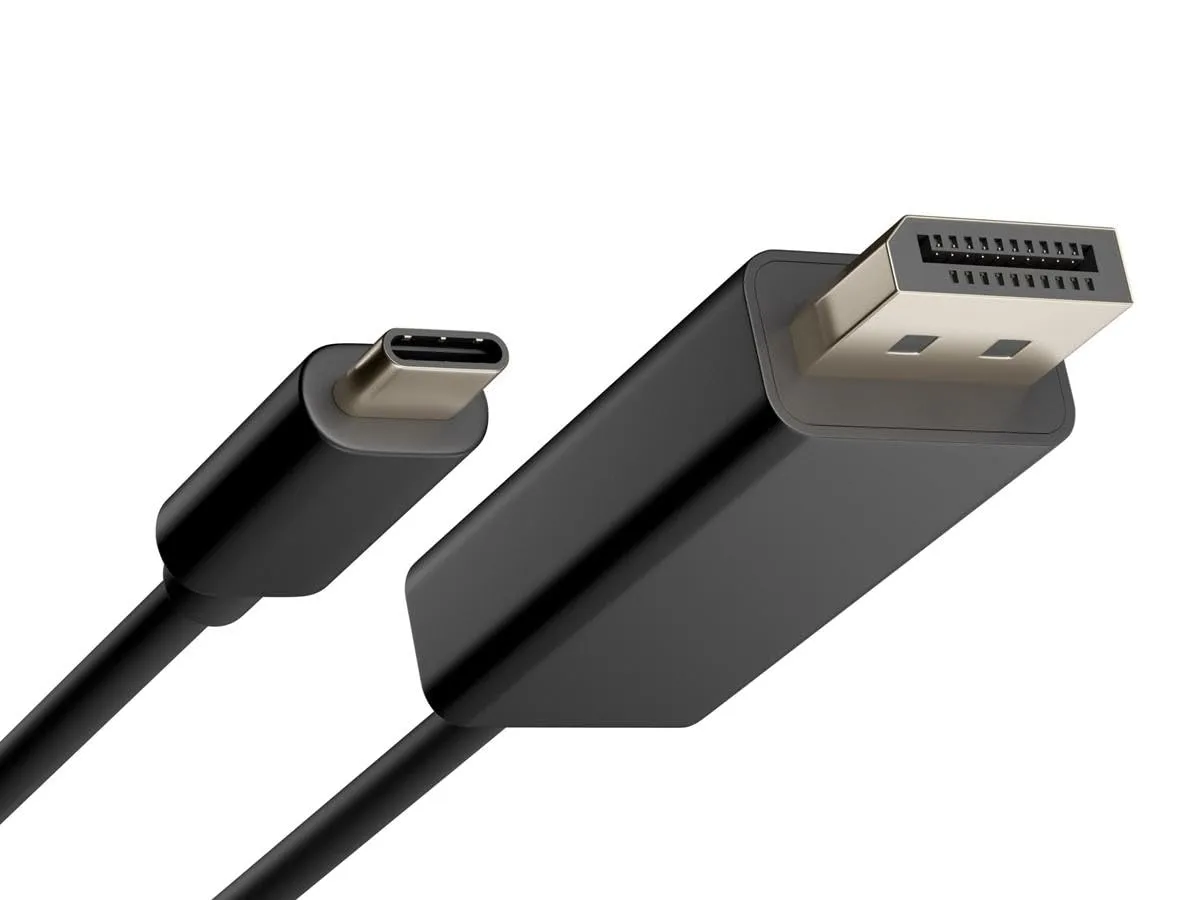 UNC Group - DisplayPort cable - 24 pin USB-C (M) to DisplayPort (M) - USB 3.1 - 6 ft