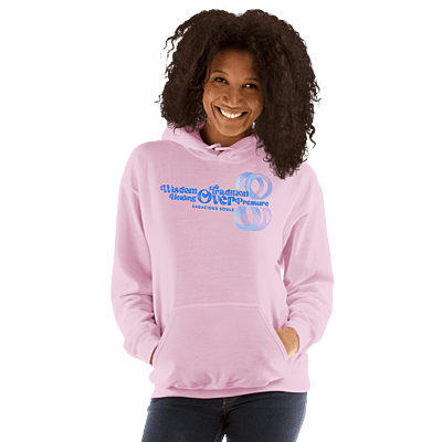 "Wisdom over Tradition. Healing over Pressure." Unisex Pink Hoodie