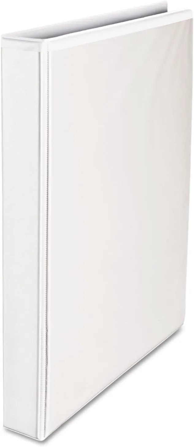 Universal Deluxe Easy-to-Open D-Ring View Binder, 3 Rings, 1" Capacity, 11 X 8.5, White
