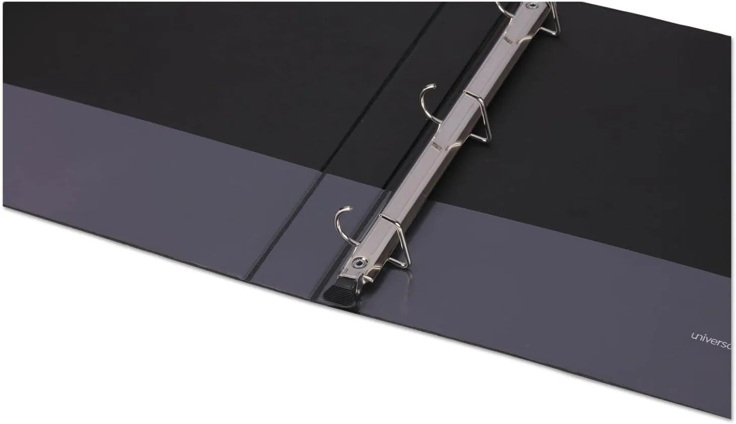 Universal 30711 Push-Open Deluxe Plus D-Ring View Binder, 1-Inch Capacity, 8-1/2 x 11, Black