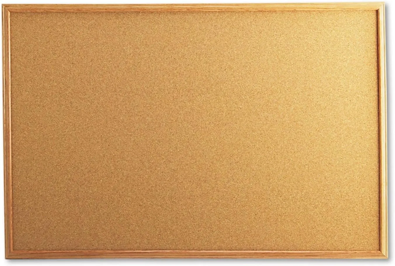 Universal 43603 Cork Board with Oak Style Frame, 36 x 24, Natural, Oak-Finished Frame