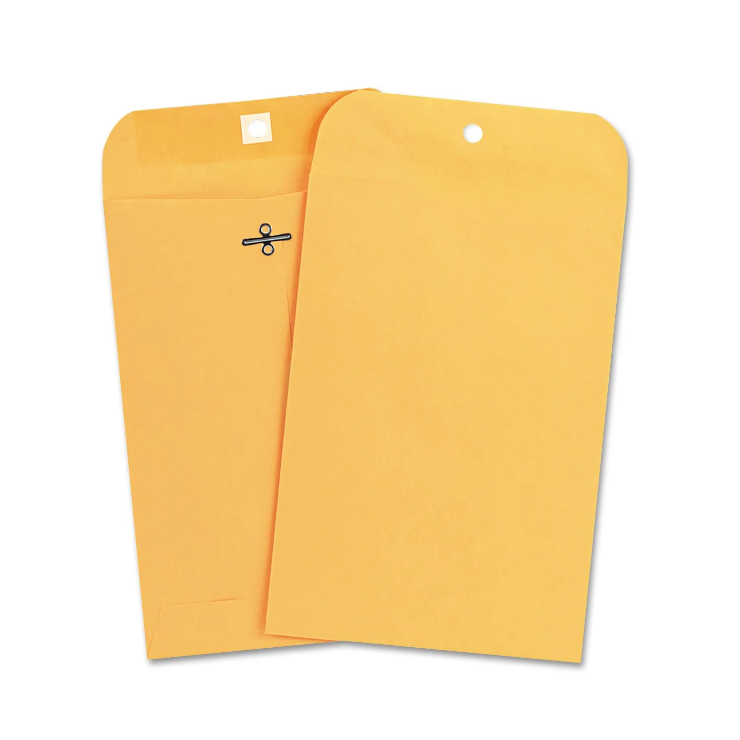 Universal 35261 Kraft Clasp Envelope, Center Seam, 28lb, 6 1/2 x 9 1/2, Brown Kraft, 100/Box