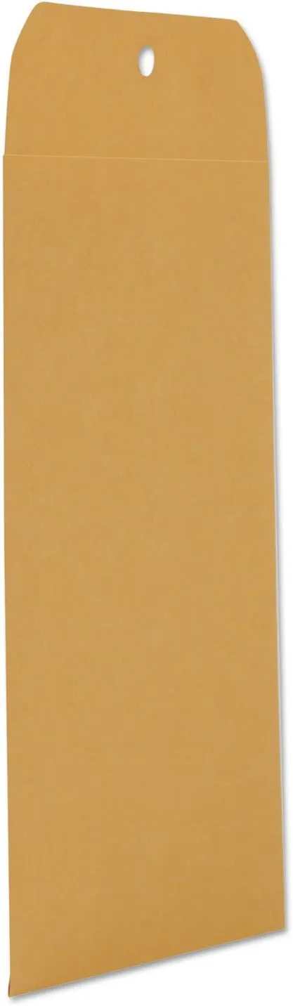 Universal 35261 Kraft Clasp Envelope, Center Seam, 28lb, 6 1/2 x 9 1/2, Brown Kraft, 100/Box