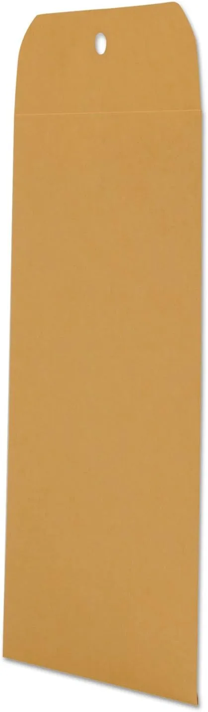 Universal 35261 Kraft Clasp Envelope, Center Seam, 28lb, 6 1/2 x 9 1/2, Brown Kraft, 100/Box