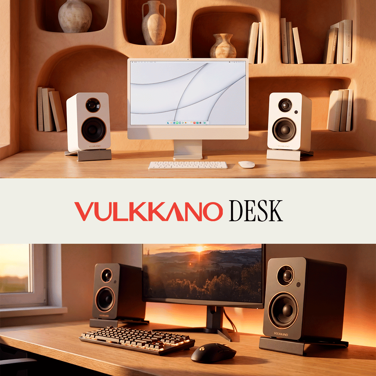 Vulkkano Desk Speakers