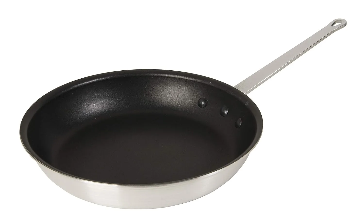 Update International Aluminum Frying Pan, Quantum2 Coating, 12in, Silver