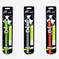 Reflective Adjustable Cat Collar with Bell – Paw Print Design