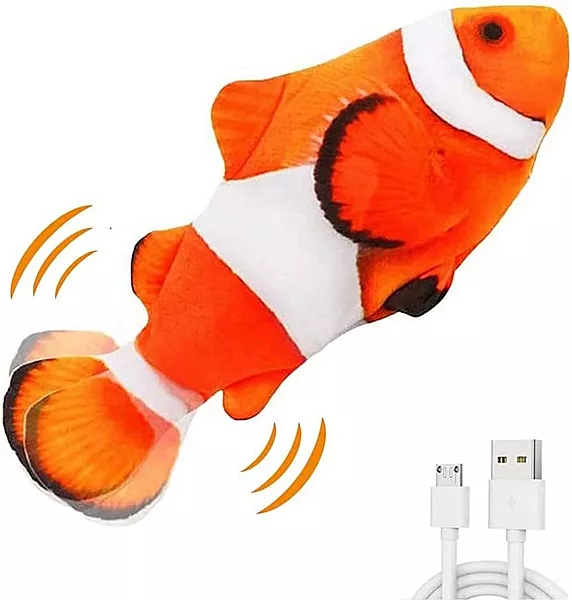 USB Rechargeable Flapping Fish Cat Toy