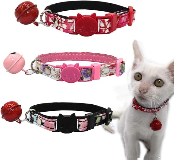 Cute Flower Kitten Necklace Pet Accessories Breakaway Collar