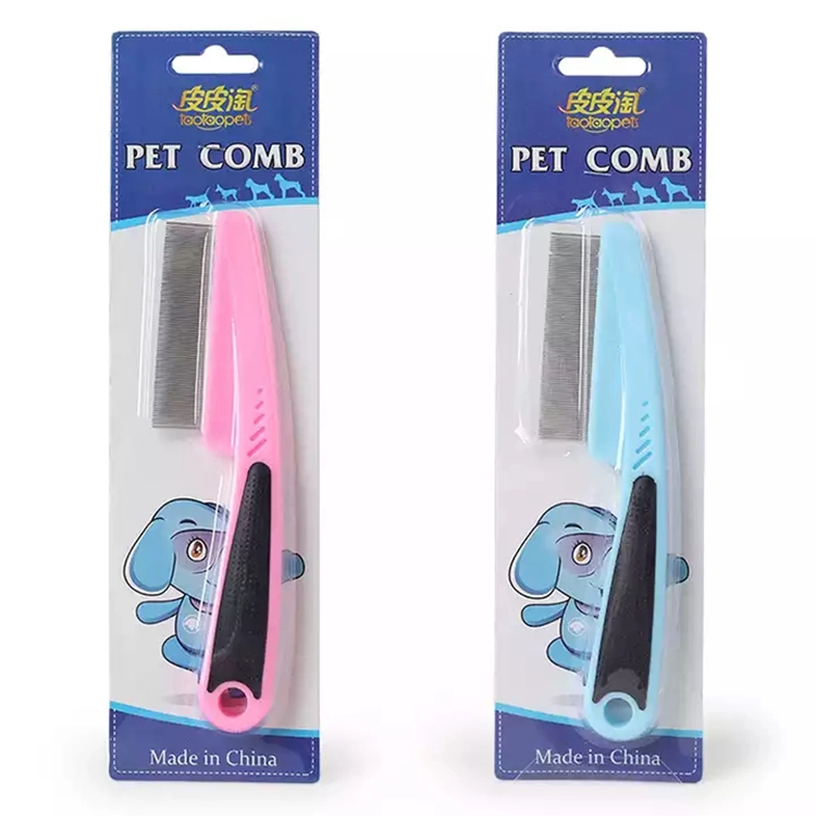 Stainless Steel Pet Grooming Comb – Dual Tooth Flea & Detangling Comb