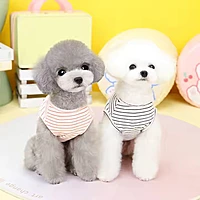 Winner Bear Striped Dog Summer T-Shirt – Lightweight Cotton Pet Vest