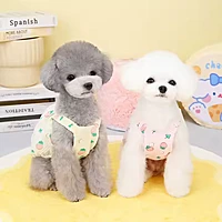 Strawberry Print Summer Dog Dress – Lightweight Cute Pet Outfit