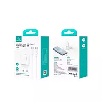 USAMS Fast Charger Kit CC227 PD20W Fast Charger +SJ711 60W Type-C To C Cable