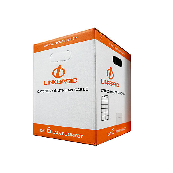 Linkbasic 305m Box Cat6 Solid Grey UTP Cable