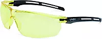 UVEX by Honeywell S4042 Tirade Sealed Safety Eyewear, Black frame, Amber Lens, Uvextra Anti-Fog coating