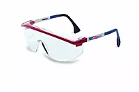 UVEX by Honeywell 763-S1169C Astrospec Series 3000 Safety Eyewear, Patriot RWB Frame, Clear Lens, Uvextreme Anti-fog Coating