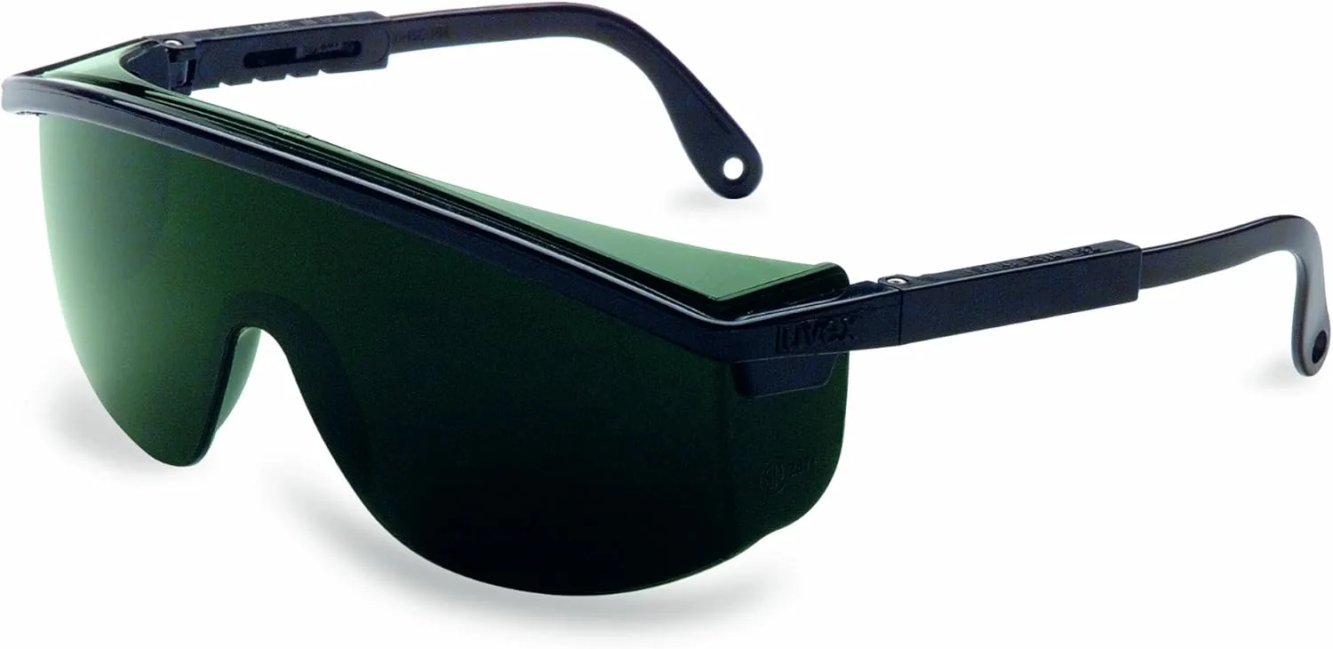 UVEX by Honeywell Shade 5.0 Safety Glasses, Scratch-Resistant, Black (S1112)