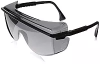 Honeywell Home Gray Safety Glasses, Scratch-Resistant, OTG, Black/Grey (S2504)