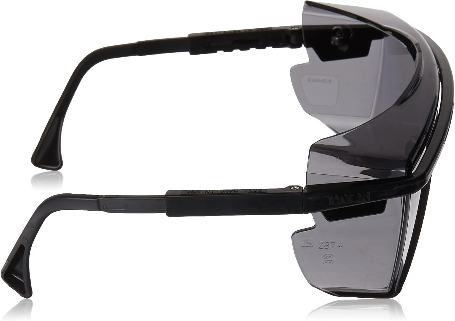 Honeywell Home Gray Safety Glasses, Scratch-Resistant, OTG, Black/Grey (S2504)