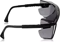 Honeywell Home Gray Safety Glasses, Scratch-Resistant, OTG, Black/Grey (S2504)