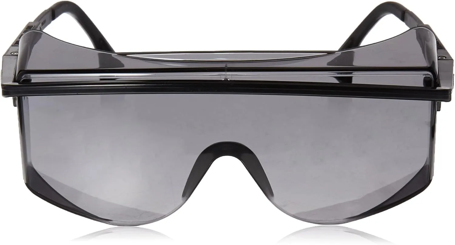 Honeywell Home Gray Safety Glasses, Scratch-Resistant, OTG, Black/Grey (S2504)