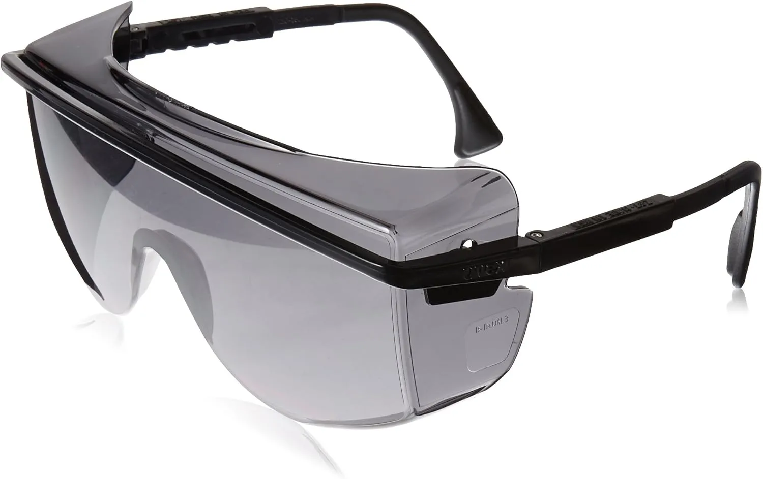 Honeywell Home Gray Safety Glasses, Scratch-Resistant, OTG, Black/Grey (S2504)