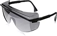 Honeywell Home Gray Safety Glasses, Scratch-Resistant, OTG, Black/Grey (S2504)