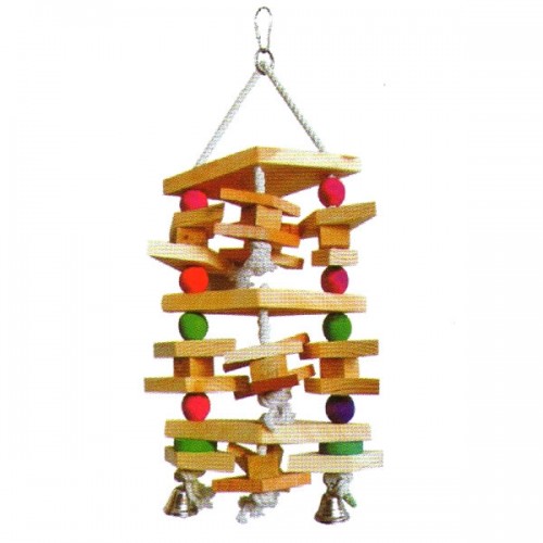 PADO HANGING TOY FOR LARGE BIRDS W/BELLS 40X22CM PADO HANGING TOY FOR LARGE BIRDS W/BELLS 40X22CM