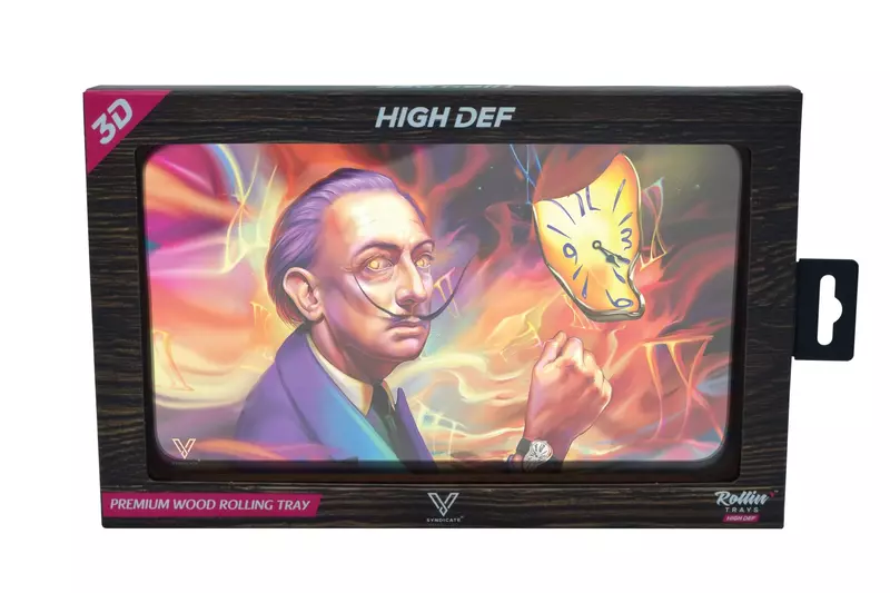 HIGH DEF 3D LARGE PREMIUM WOOD ROLLING TRAY