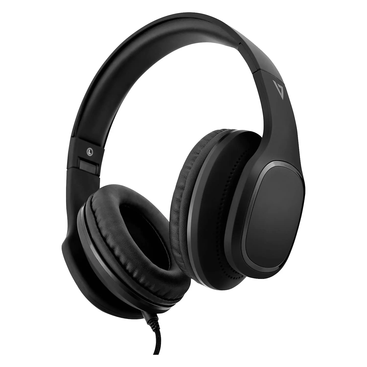 V7 HA701-3NP Over-Ear Headphones with Microphone and Volume Control, Foldable, Call Answering for Cellphones, Tablets