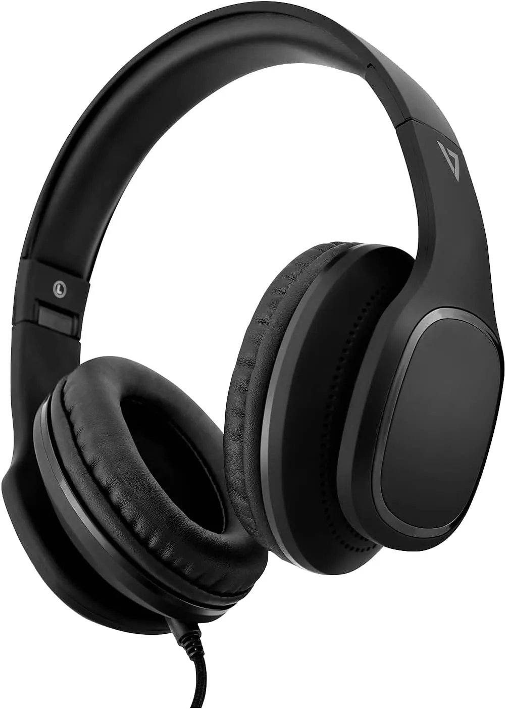 V7 HA701-3NP Over-Ear Headphones with Microphone and Volume Control, Foldable, Call Answering for Cellphones, Tablets