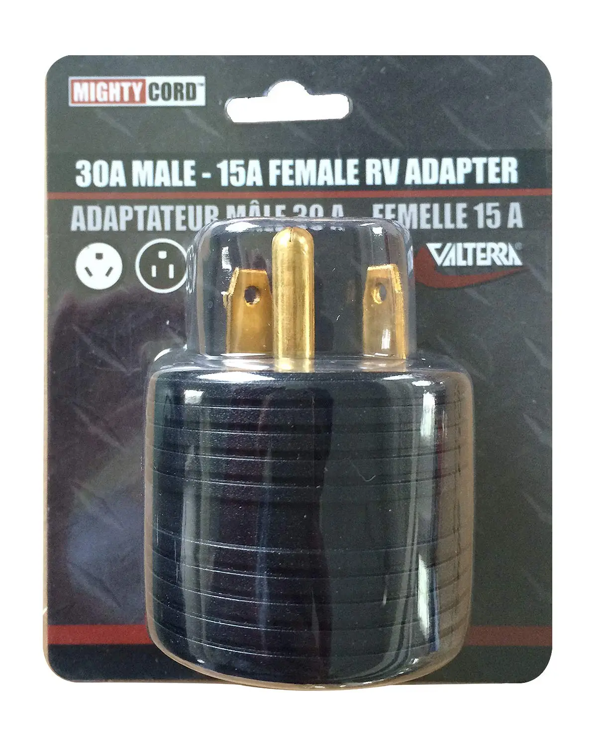 Valterra 03015ARDVP 30am-15af Plug Rnd Card