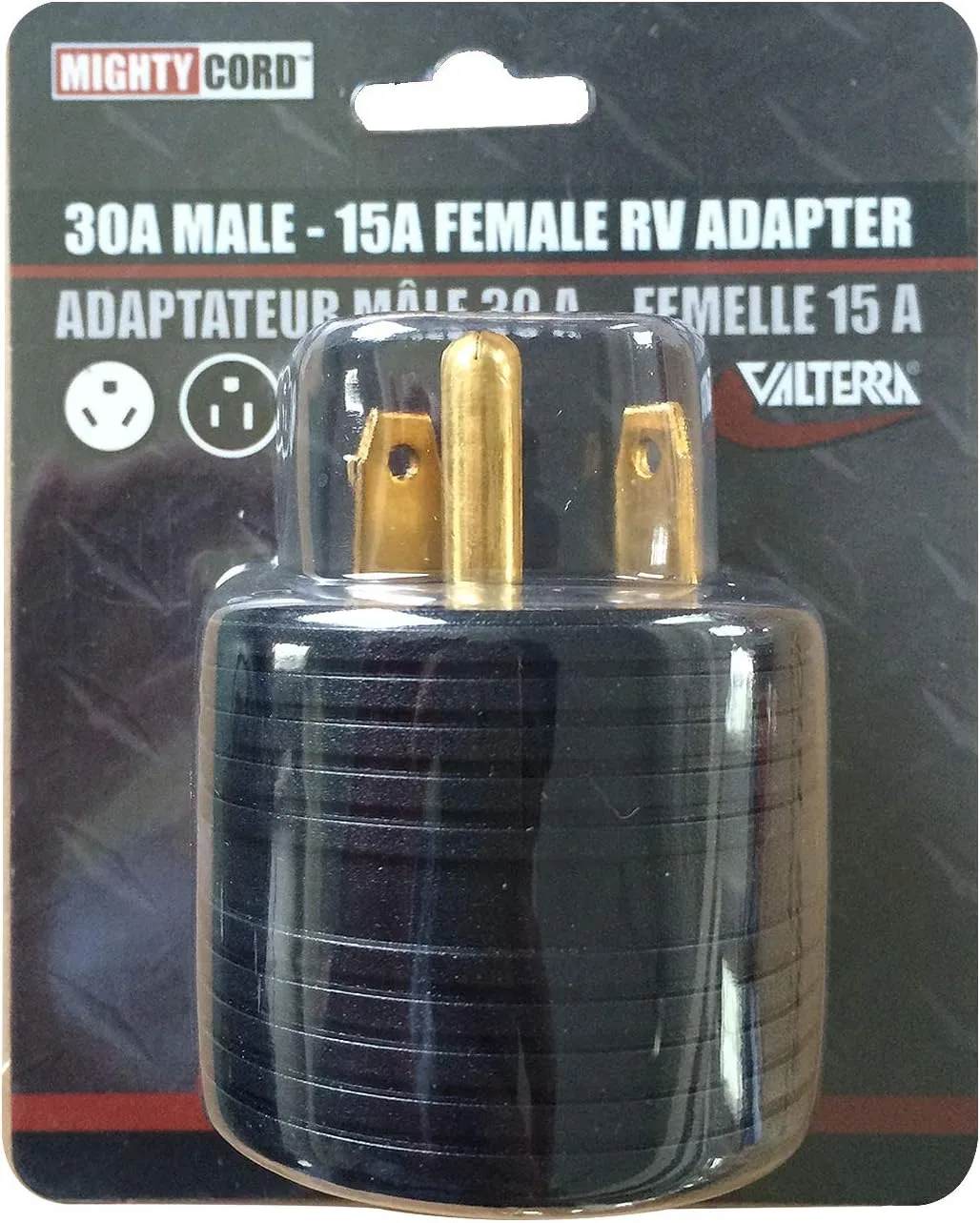 Valterra 03015ARDVP 30am-15af Plug Rnd Card