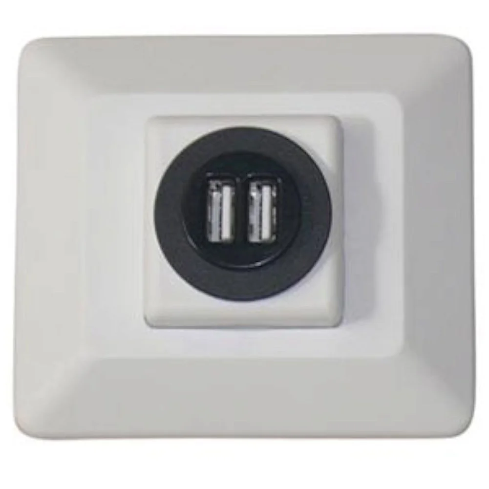VALTERRA Diamond Group DG61031VP Decor USB Charging Station - White