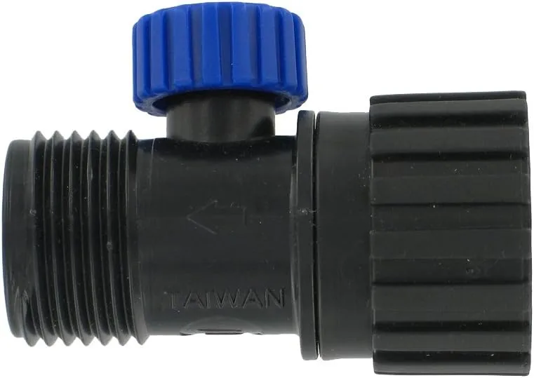 Valterra A01-0144VP Hi-Flow Shut-Off Valve , Black