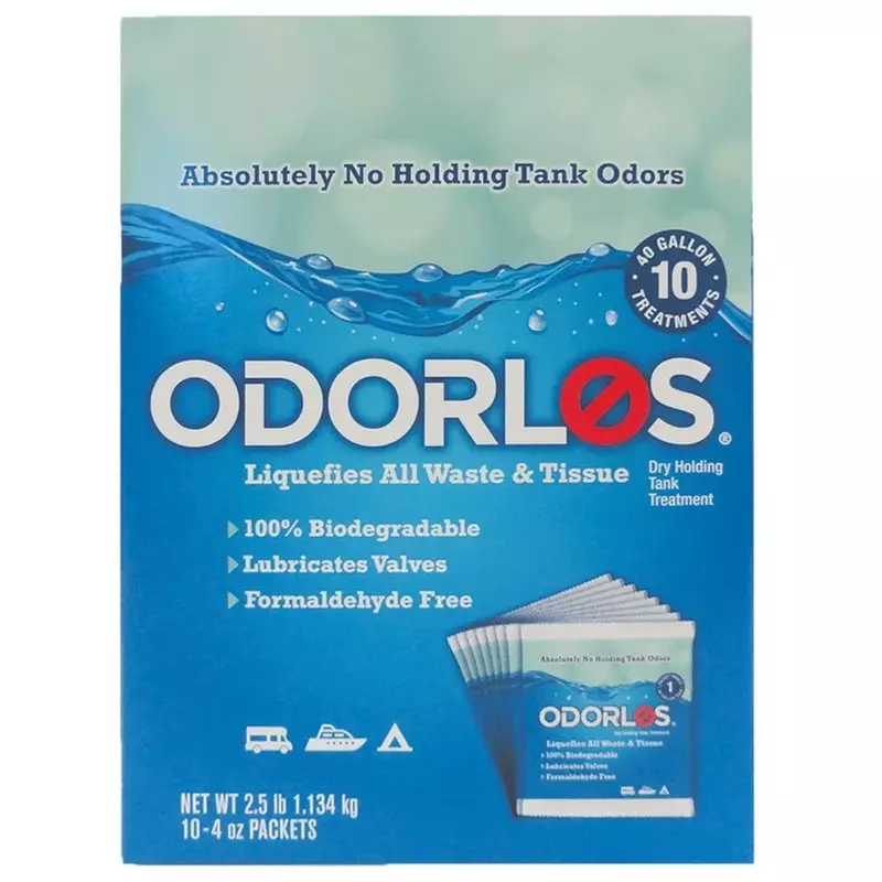 Valterra Odorlos Dissolving Packets 10 - Odorlos Holding Tank Treatment