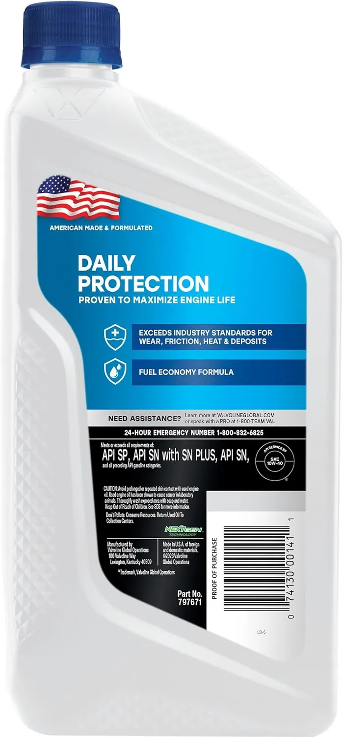 Valvoline Daily Protection Motor Oil