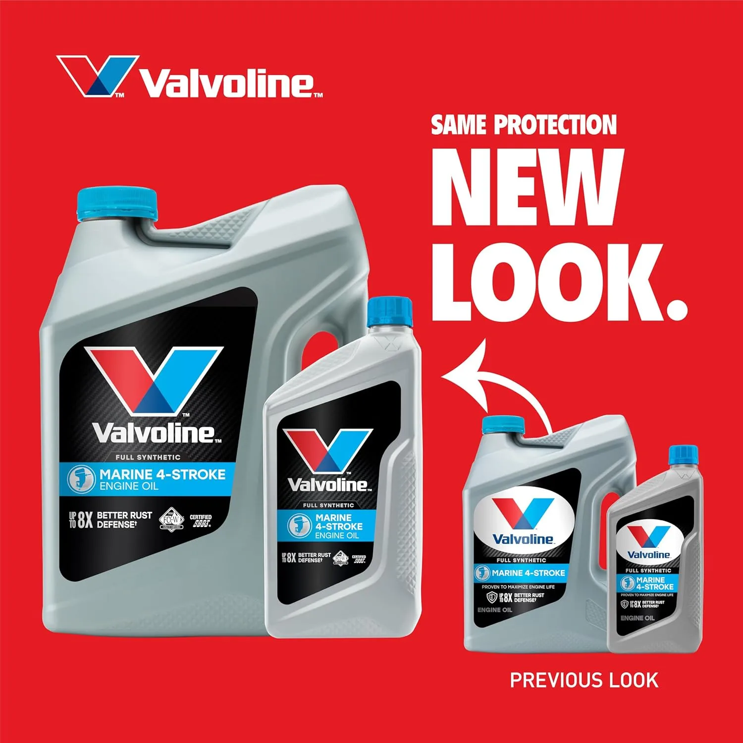 Valvoline 4-Stroke Marine Full Synthetic Engine Oil 1 Quart (Pack of 6)