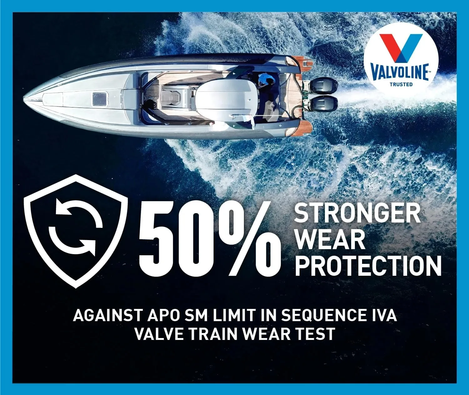 Valvoline 4-Stroke Marine Full Synthetic Engine Oil 1 Quart (Pack of 6)