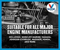 Valvoline 4-Stroke Marine Full Synthetic Engine Oil 1 Quart (Pack of 6)