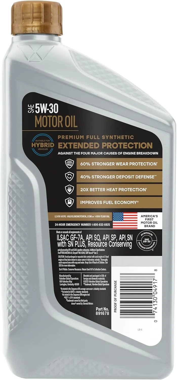 VALVOLINE Full Synthetic Motor Oil
