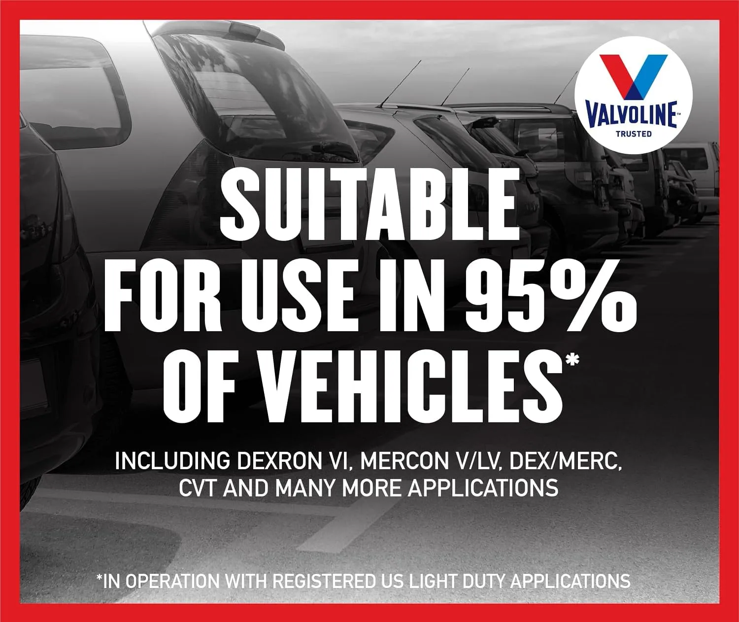 Valvoline Multi-Vehicle (ATF) Full Synthetic Automatic Transmission Fluid 1 QT, Case of 6