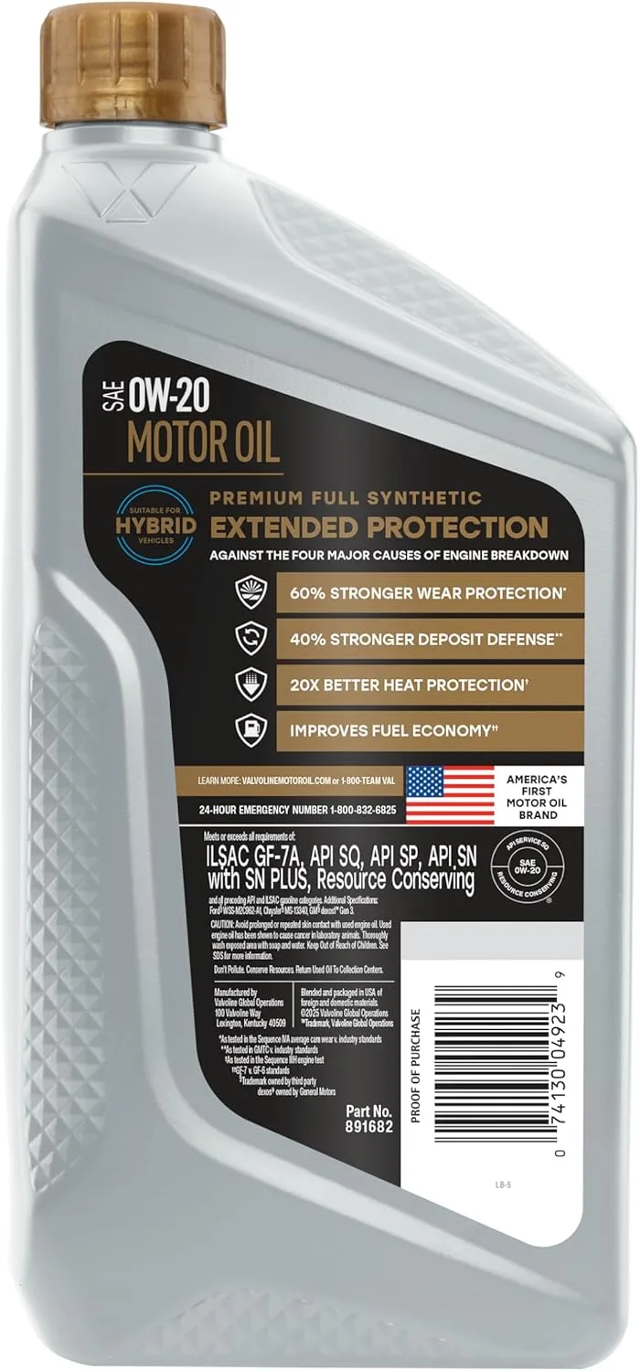 VALVOLINE Full Synthetic Motor Oil