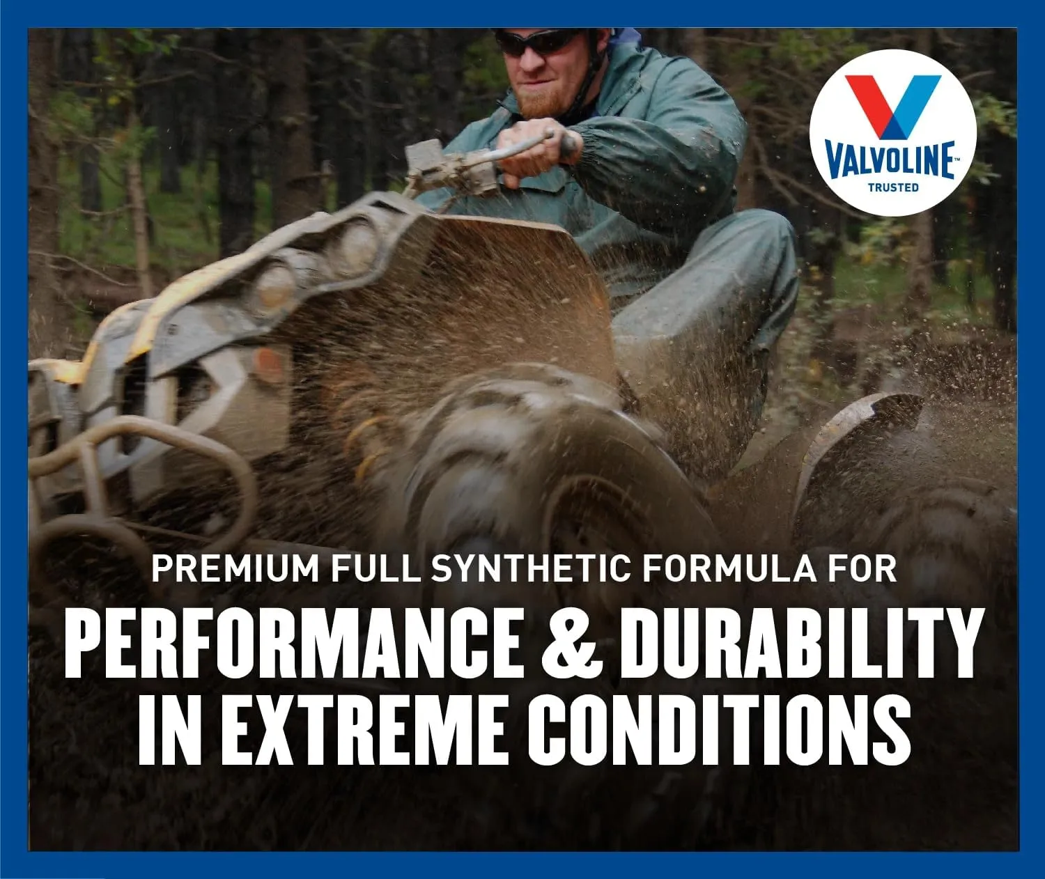 Valvoline 4-Stroke Powersport Full Synthetic Motor Oil 1 Quart (Pack of 6) 1 QT, Case of 6