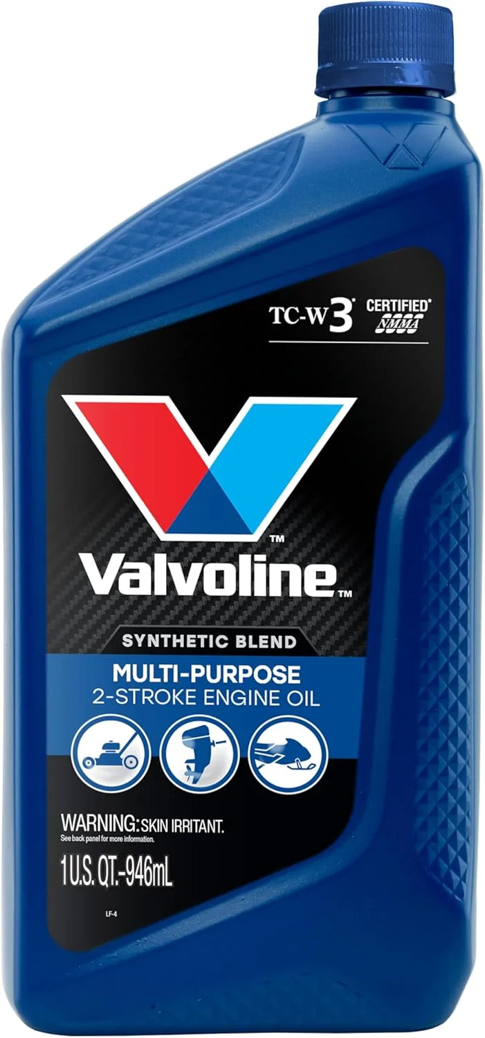 Valvoline 2-Cycle Multi-Purpose TCW-3 Motor Oil 1 QT, Case of 6