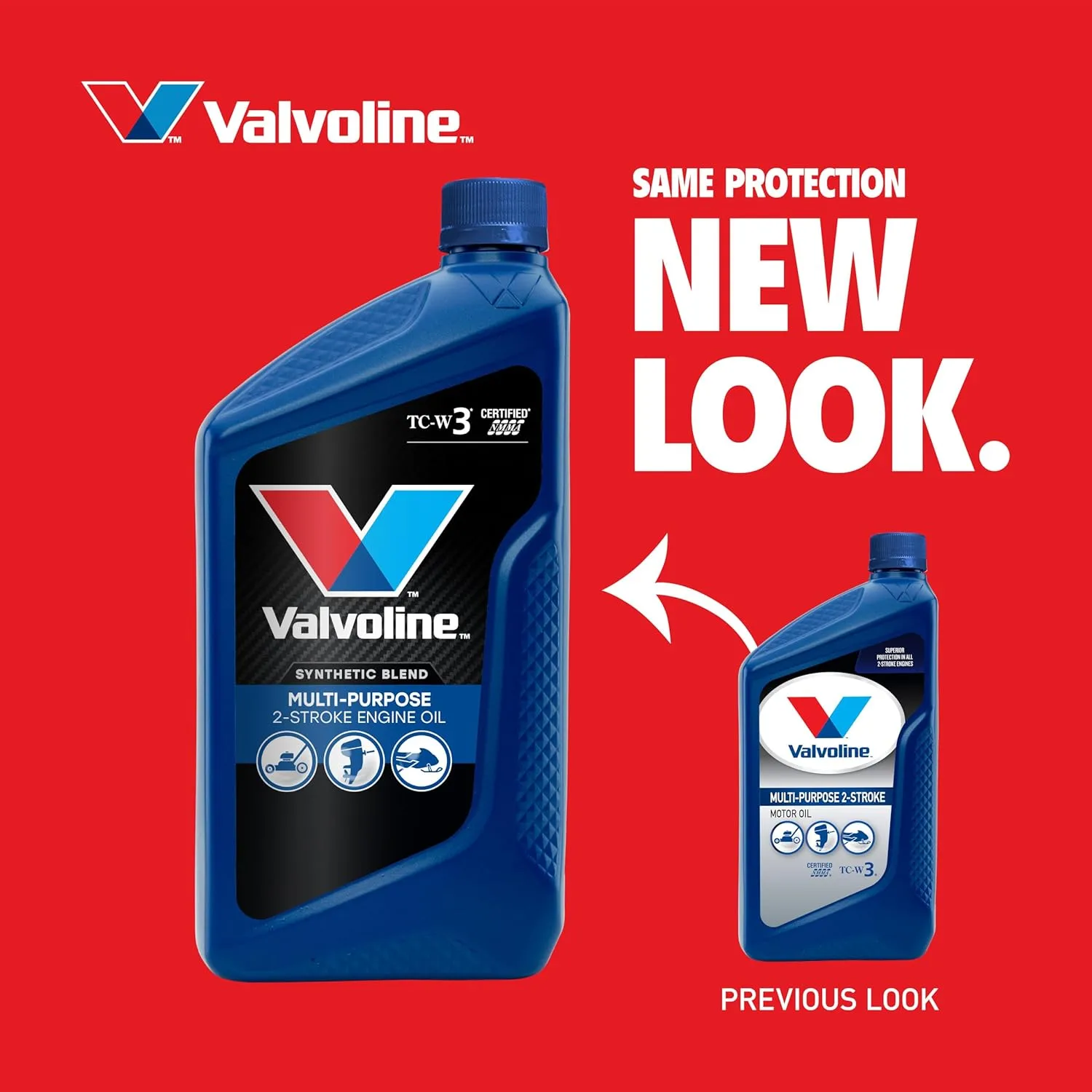 Valvoline 2-Cycle Multi-Purpose TCW-3 Motor Oil 1 QT, Case of 6
